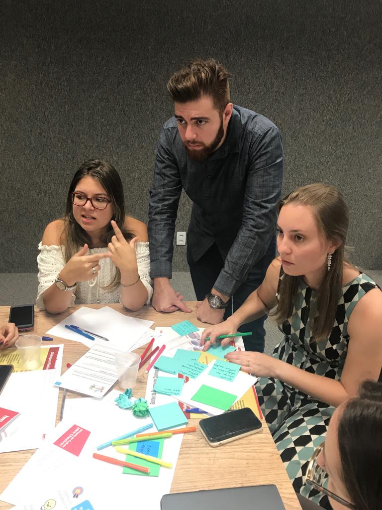 Group of managers during OKR cascading exercise