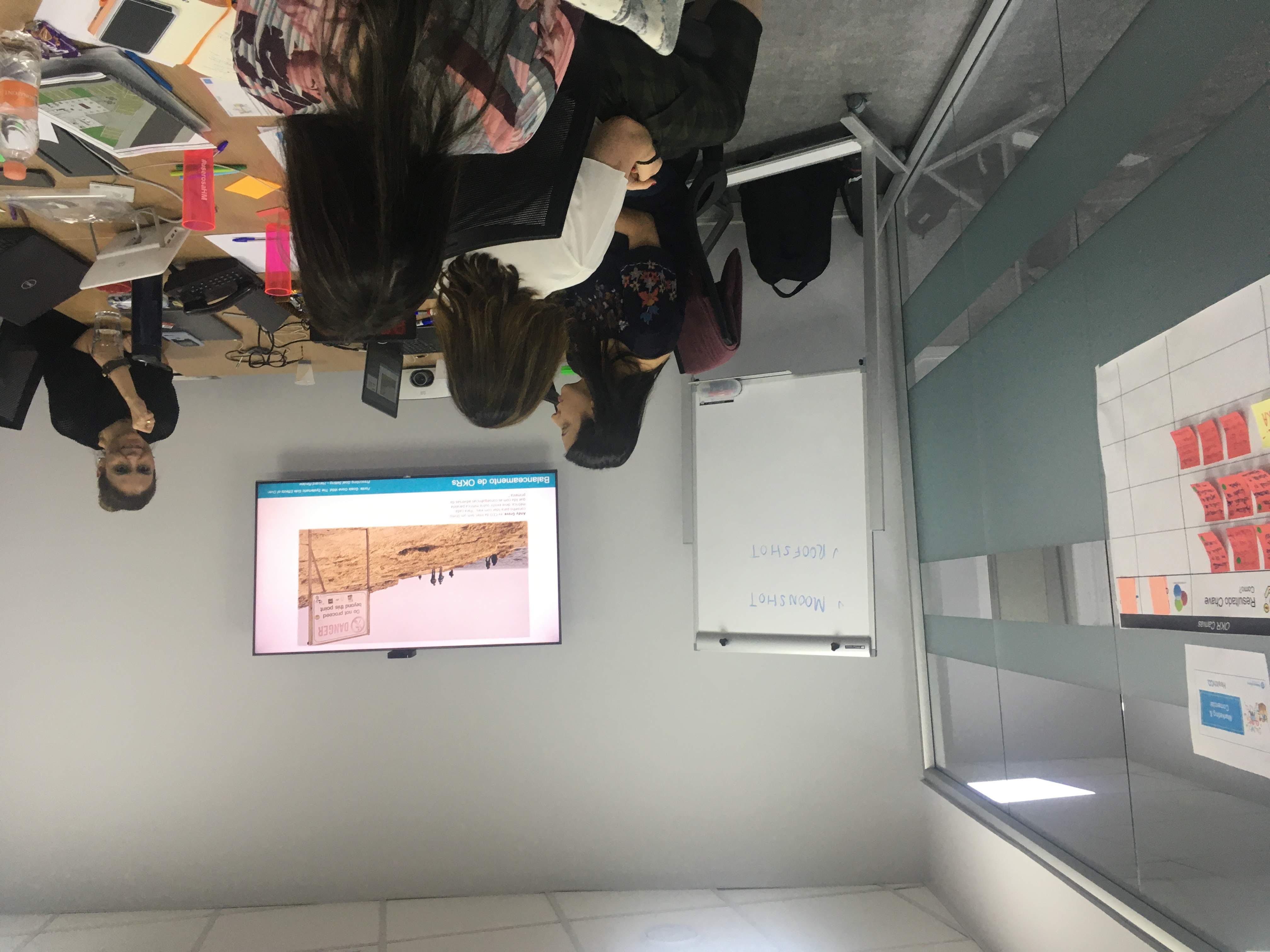 Practical OKR writing session with HM teams