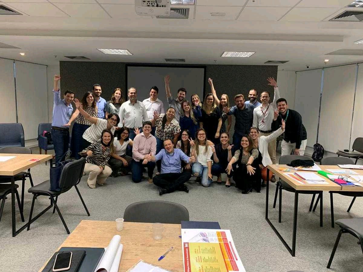 Strategic planning session with OKRs at HM Engenharia